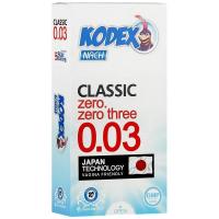 کاندوم فوق العاده نازک مدل0.03 کلاسیک کدکس 10 عدد