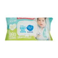 دستمال مرطوب پاککننده نوزاد و کودک مدل سنسیتیو دافی 100 عدد