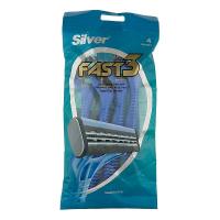 تیغ چند بار مصرف 3 لبه فست سیلور 4 عدد