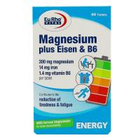 قرص منیزیم پلاس آیزن و ویتامین B6 یوروویتال 60 عدد