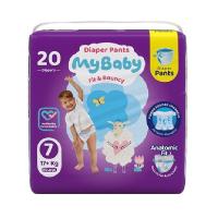 پوشک شورتی کانال دار سایز 7 مای بیبی 20 عدد
