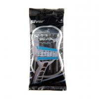 تیغ اصلاح آقایان چند بار مصرف 3 لبه مدل اسمارت 3 سیلور 4 عدد