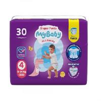 پوشک شورتی کانال دار سایز 4 مای بیبی 30 عددی