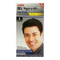 رنگ مو مردانه قهوه ای تیره شماره 5 های اسپیدی 50 گرم