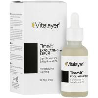 سرم لایه برار تایم ویت ویتالیر 7% گلایکولیک اسید حجم 30میلی لیتر