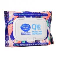 دستمال مرطوب پاک کننده آرایش Q10 طرح بلوبری دافی تعداد 50 برگ