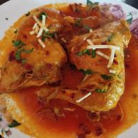 خوراک مرغ سرخ شده