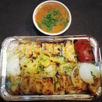 چلو جوجه کباب فیله زعفرانی