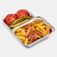 خوراک سوسیس و سیب زمینی