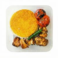 چلو جوجه کباب ران تند