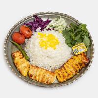 چلو جوجه کباب مخصوص (برنج ایرانی)