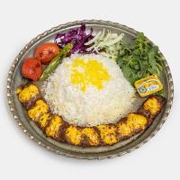 چلو کباب نگین دار (برنج ایرانی)