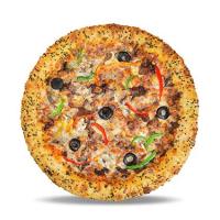 پیتزا گوشت و قارچ استاف آمریکایی