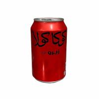 نوشابه قوطی زیرو کوکا کولا