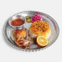 ران مرغ سرخ شده با کته