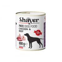 کنسرو سگ با طعم مرغ و گوشت 800 گرمی شایر