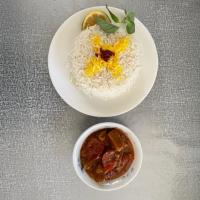 چلو خورشت قیمه بادمجان