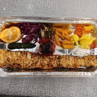 جوجه کباب زعفرانی با دورچین