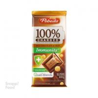 تابلت 100% شارژ شکلات شیری و کریسپی پوبدا 100 گرم