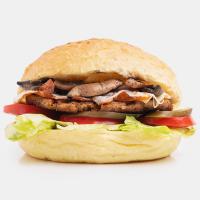 چیز برگر ذغالی