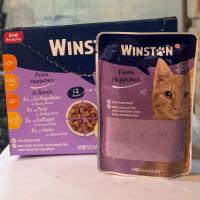پوچ گربه وینستون مولتی پک اقتصادی طعم پرندگان در سس