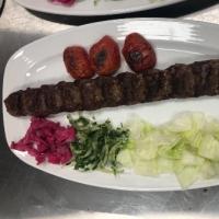 خوراک کباب کوبیده (تک سیخ)