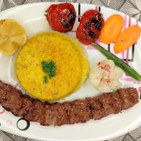 چلو کباب لقمه زعفرانی مخصوص