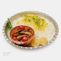 چلو خورشت قیمه بادمجان