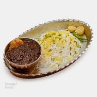 چلو خورشت فسنجان با مرغ
