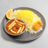 چلو خورشت قیمه سیب زمینی