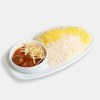 چلو خورشت قیمه سیب زمینی