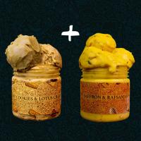 کمبو بستنی لوتوس + بستنی زعفران