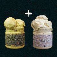 کمبو بستنی پسته + بستنی وانیل