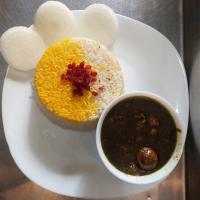 چلو خورشت قورمه سبزی