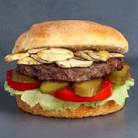 همبرگر با قارچ