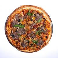 پیتزا سیر و استیک