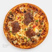 پیتزا استیک گوشت بره آمریکایی