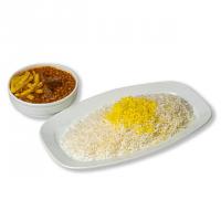 چلو خورشت قیمه سیب زمینی