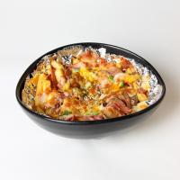 سیب زمینی با پنیر و ژامبون