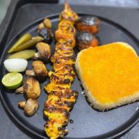 چلو جوجه کباب سینه با قارچ