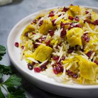 زرشک پلو با مرغ ساته