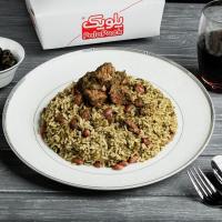 قورمه سبزی لا پلو