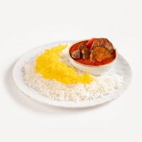 چلو خورشت قیمه بادمجون