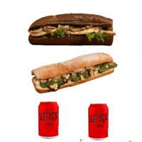 کمبو ساندویچ چیکن پستو و مرغ گریل