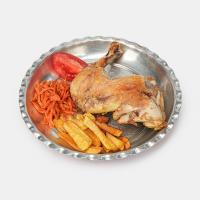 خوراک ران مرغ سرخ شده