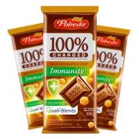 شکلات شیری پوبدا به همراه مغز کریسپی مدل شارژ 100 گرم