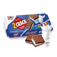 کراکر ساندویچی کراک مغز کرم شیری وانیلی بسته 5تایی روشن