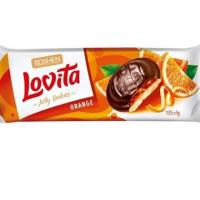 بیسکوییت لاویتا لایه ژله پرتقال و روکش شکلاتی 135 گرم روشن
