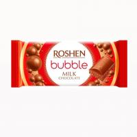 شکلات حبابی ۸۰ گرمی روشن با طعم شکلات شیری