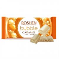 شکلات حبابی ۸۰ گرمی روشن با طعم شکلات سفید و کارامل